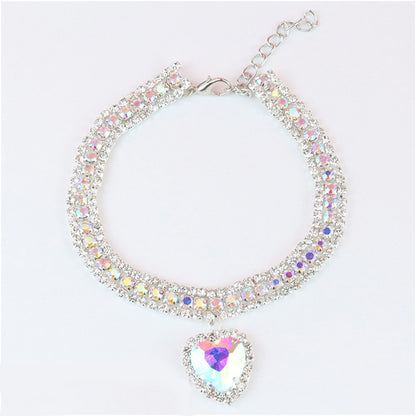 Cute Bling Rhinestone Cat Collar for Kittens