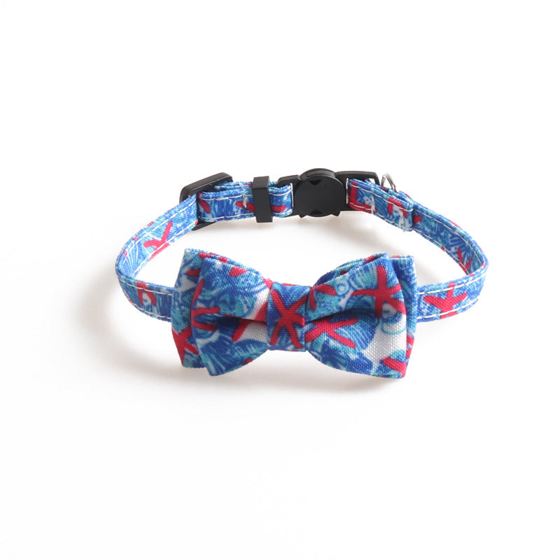 Cat Collar with Bell and Bow - Summer Watermelon Design