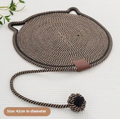 Woven Cotton Scratching Mat for Cats