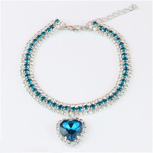 Cute Bling Rhinestone Cat Collar for Kittens