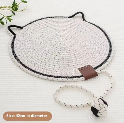 Woven Cotton Scratching Mat for Cats