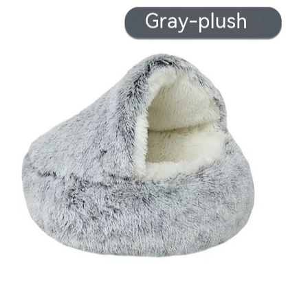 Semi-Closed Pet Bed – Cozy Year-Round Comfort