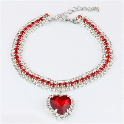 Cute Bling Rhinestone Cat Collar for Kittens